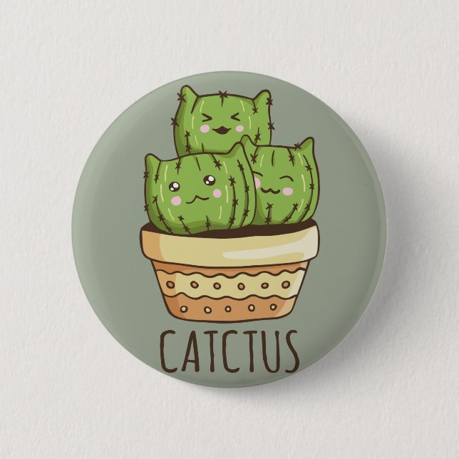 Cactus Cats Button (Vorderseite)