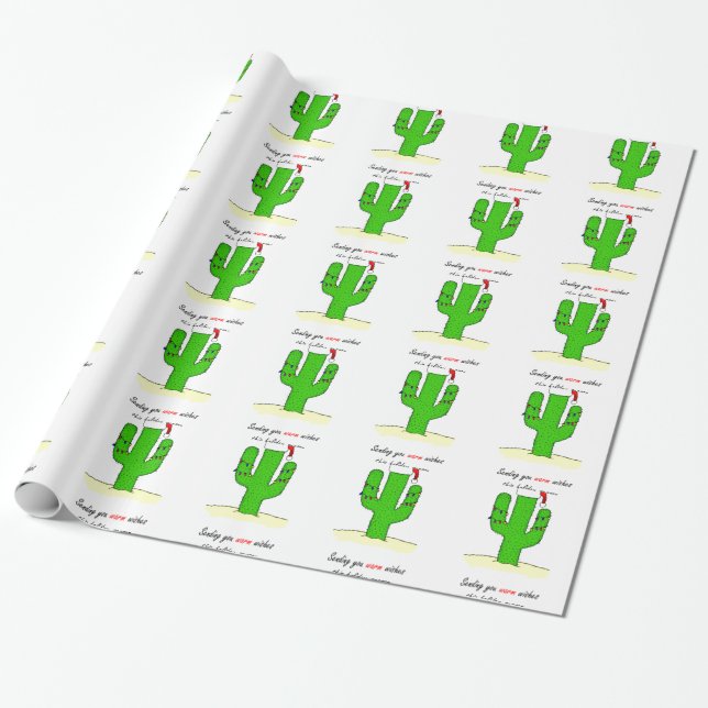 Cactus Christmas Geschenkpapier (Ungerollt)