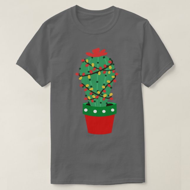 Cactus Christmas Tree I T-Shirt (Design vorne)
