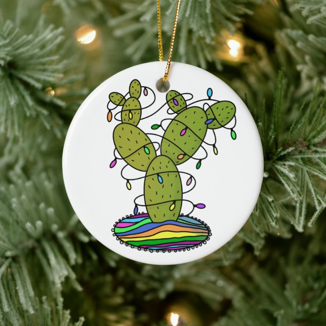 Cactus Christmas Tree Keramik Ornament (Baum)