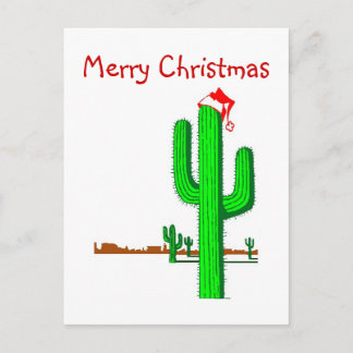 Cactus Christmas Tree - Postcard Feiertagspostkarte
