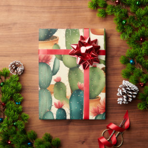 Cactus Colorful Watercolor Art Geschenkpapier
