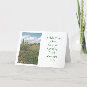 Cactus Coloring Desert Greeting Card oder Note Car Karte