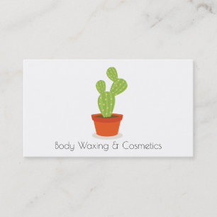 Cactus Cosmetics and Waxing Beauty Business Card Visitenkarte