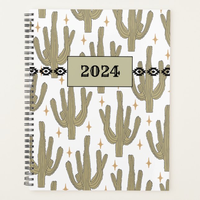 Cactus Cowgirl - 2024 Planer (Vorderseite)