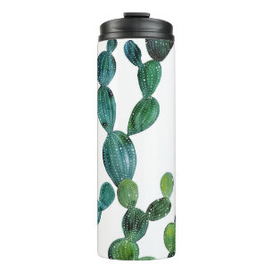 Cactus Craze: Tropical Watercolor Trend Thermosbecher