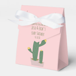 Cactus Cupcakes Kinderdusche Danke Blue Pink Geschenkschachtel