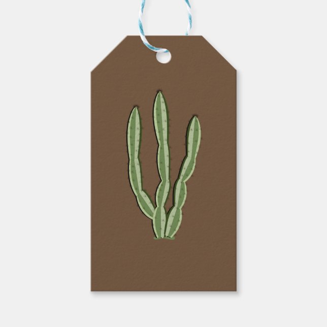 Cactus Custom Gift Tags Geschenkanhänger (Vorderseite)