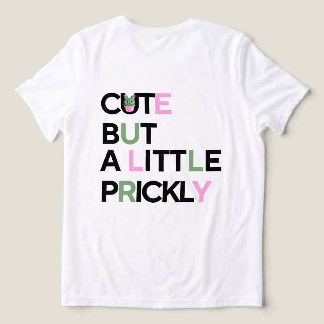 Cactus Cutie & Pastel Vibes – July Mood Tee (Design Rückseite)