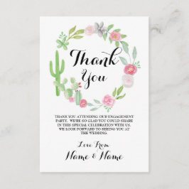 Cactus danke Ihnen Karten Wreath Fiesta Wedding