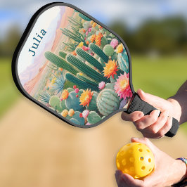 Cactus Desert Blume Personalisiert Pickleball Schläger