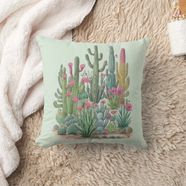 Cactus Desert Kissen (Decke)