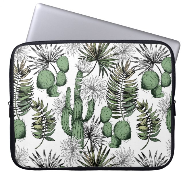 Cactus Desert Pattern Laptopschutzhülle (Vorderseite)