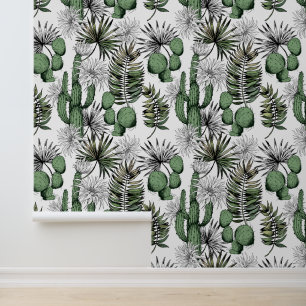 Cactus Desert Pattern Tapete
