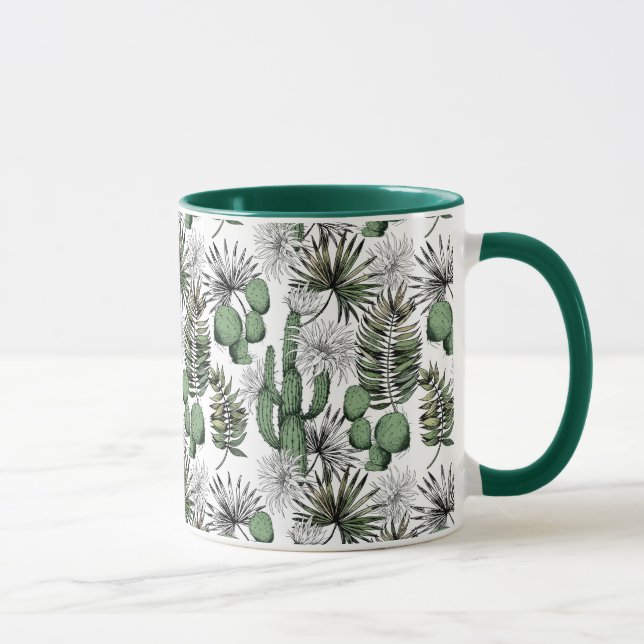 Cactus Desert Pattern Tasse (Rechts)