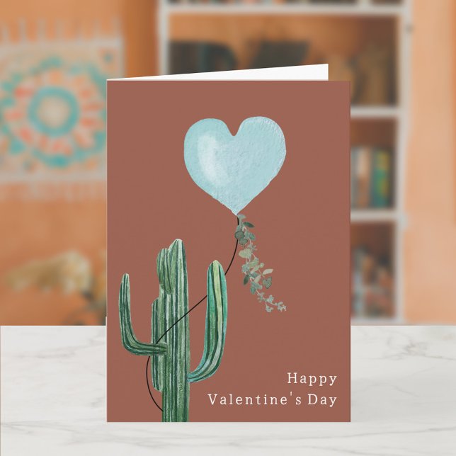 Cactus Desert Pun Terracotta Karte (Von Creator hochgeladen)