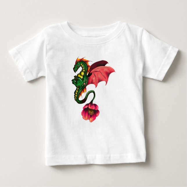 Cactus Dragon Baby T-shirt (Vorderseite)