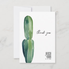 Cactus Dream ・ Modern Wüstenchic ・ Botanical Boho Dankeskarte