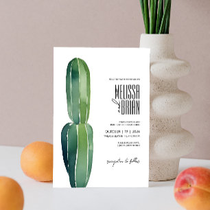 Cactus Dream ・ Modern Wüstenchic ・ Botanical Boho Einladung