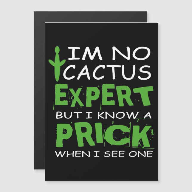 Cactus Expert Magneteinladung (Vorne/Hinten)