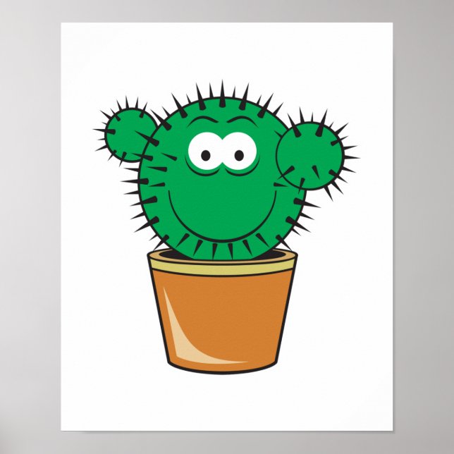 Cactus Face Poster (Vorne)