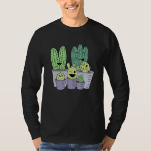 Cactus Family Garden Cacti Sukkulente Niedliche Pf T-Shirt