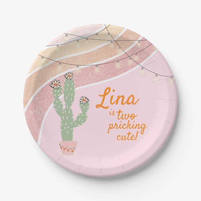 Cactus Fiesta Pappteller (Vorderseite)