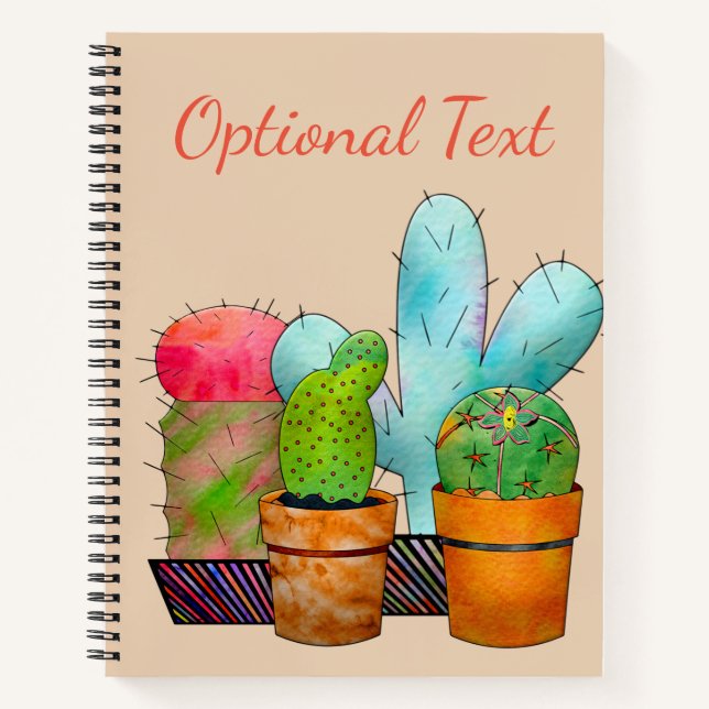 Cactus Garden Notizbuch (Vorderseite)