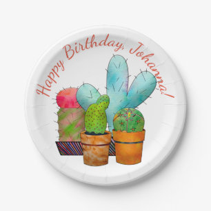 Cactus Garden Pappteller