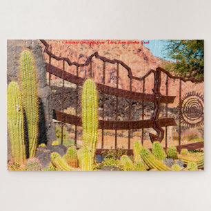Cactus Garden Utah.Christmas Grüße Puzzle