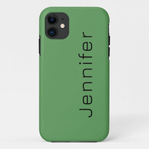 Cactus Green Solid Color Minimalistischer Name Case-Mate iPhone Hülle