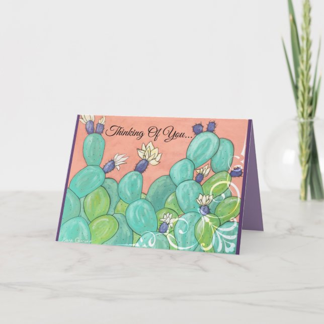 Cactus Greeting Card Karte (Vorderseite)
