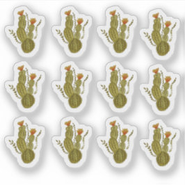 Cactus Hand Painted Elegant Greenerity Pflanze Aufkleber