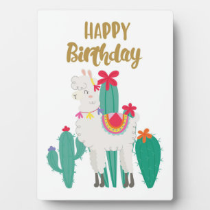 Cactus Happy Birthday Fotoplatte