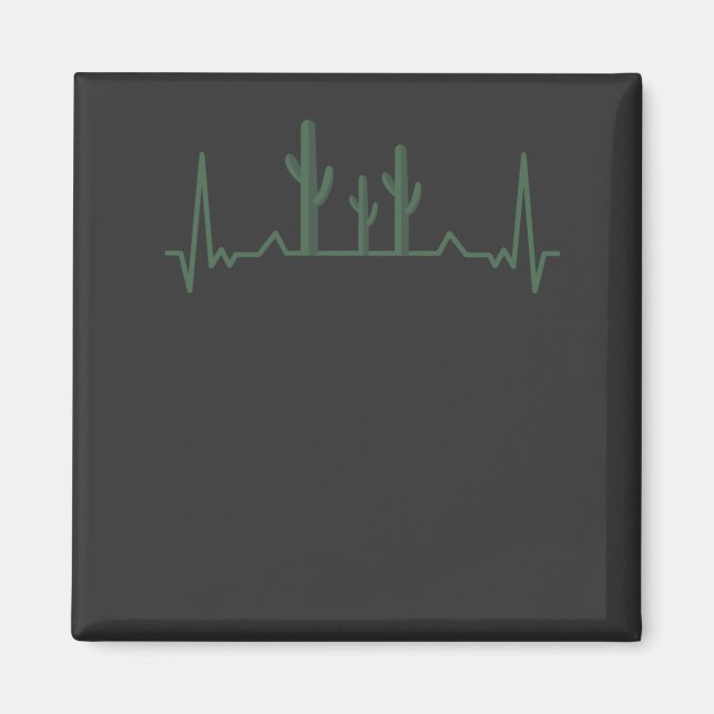 Cactus Heartbeat Magnet (Vorne)