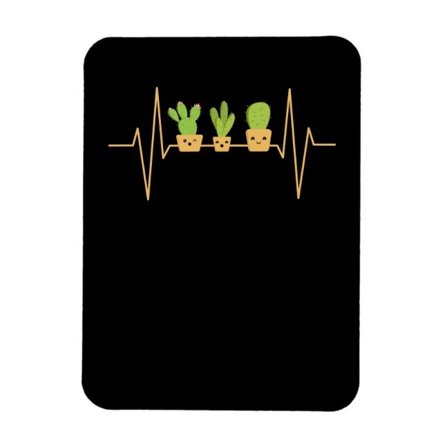 Cactus Heartbeat Magnet (Vertikal)