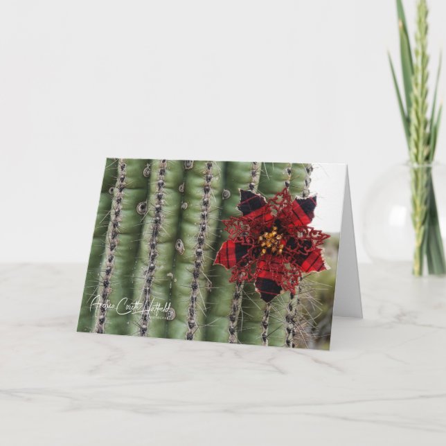 Cactus Holiday Feiertagskarte (Vorderseite)