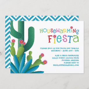 Cactus Housewarming Fiesta Party Einladung