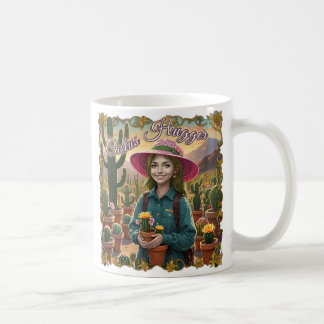 Cactus Hugger Coffee Tasse - Whimsical Desert Gard