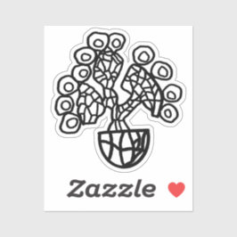 CACTUS IN EINER KÜCHE AUFKLEBER