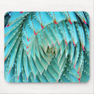 Cactus in Red & Aqua Mousepad