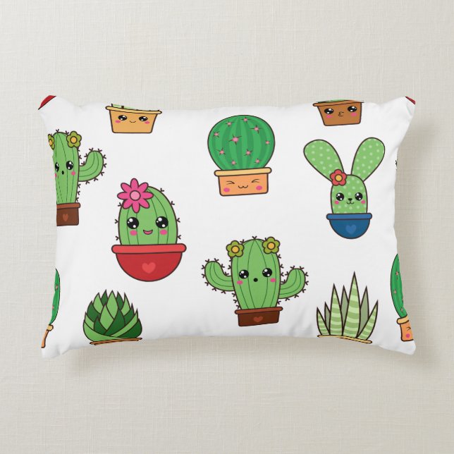 Cactus Krazy 12x16 Accent Pillow Dekokissen (Vorderseite)