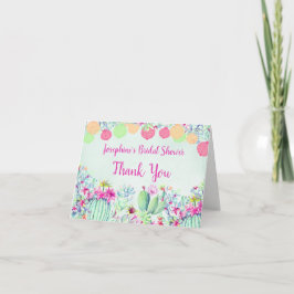 Cactus Lantern Succulents Brautparty Vielen Dank Dankeskarte