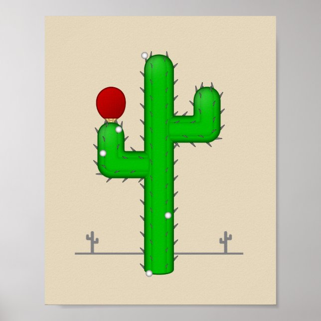 Cactus macht perfekt poster (Vorne)