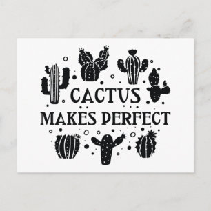 Cactus macht perfekt postkarte