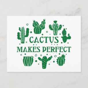 Cactus macht perfekt postkarte