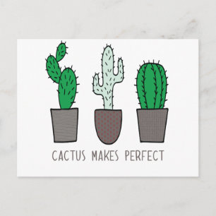 Cactus macht perfekt Pub Postkarte