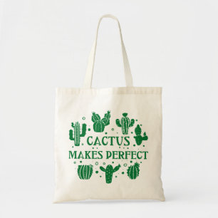 Cactus macht perfekt tragetasche