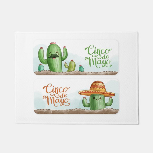 Cactus Mayo Fußmatte (Vorderseite)