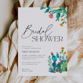 Cactus Mexican Fiesta Brautparty Einladung